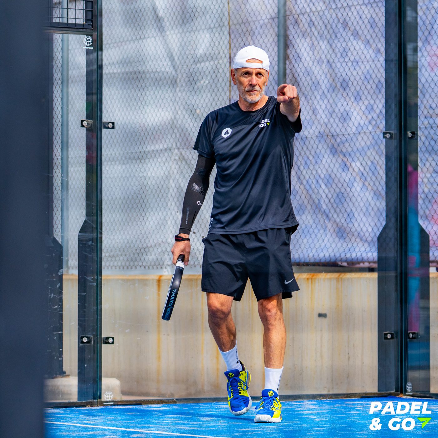 Player in action at a Padel & Go tournament