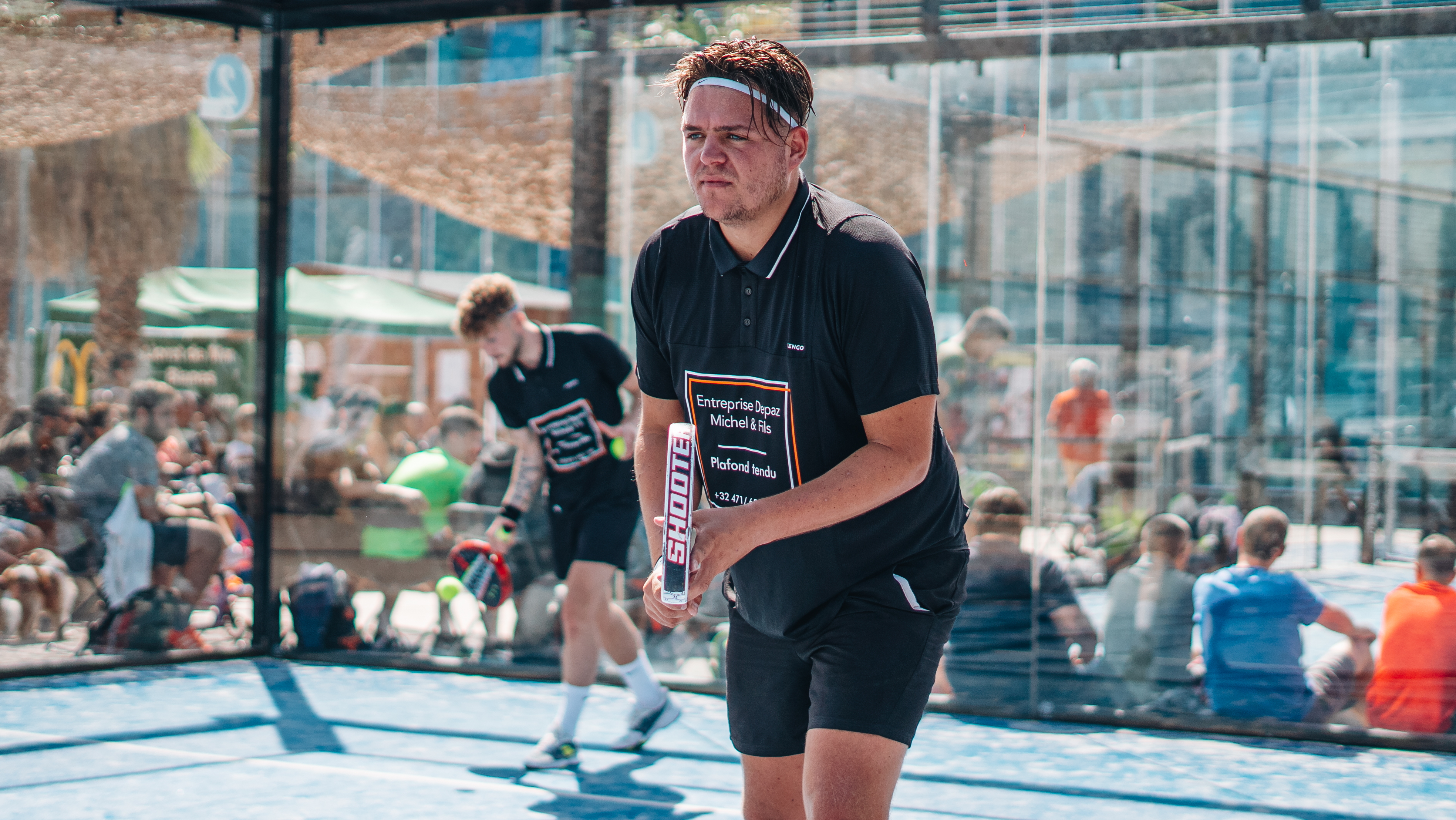 Padel courts, wide angle